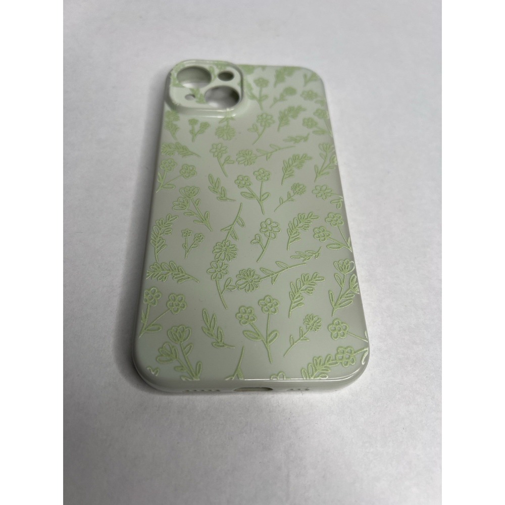 Iphone 13‎ Case Plastic Flexible Feminine Floral Mint Greene